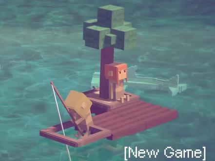 简易版木筏求生!我和儿子乘坐木筏漂流大海,靠种树才生存下去