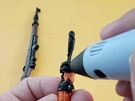 #手工制作 #打印笔教学 #创意手工 #打印笔 打印笔制作#吃鸡 毛瑟枪 卡尔#98k