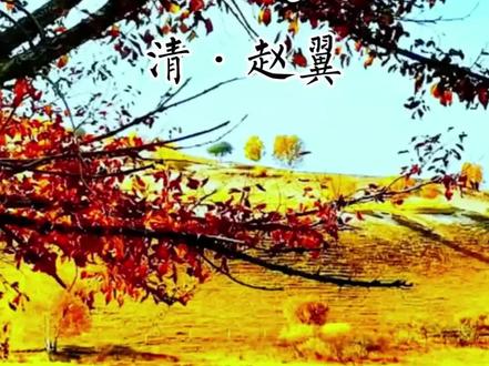 古诗文赏析:《野步》清·赵翼 #古诗文赏析