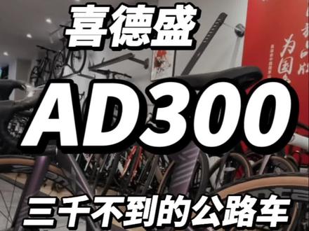 这么丰富的配置,3000不到价格,还在犹豫什么#喜德盛 #公路车 #AD300 #自行车推荐