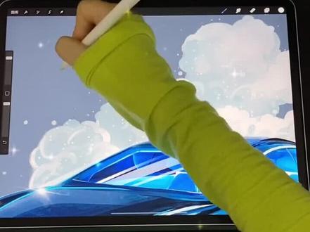 好好看好好学~教大家如何画出未来电动出行的样子@梅赛德斯-奔驰 #奔驰概念EQS