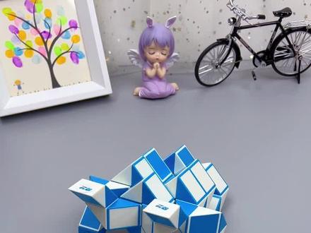 用百变魔尺折十二生肖系列 (二)——生肖牛,十二生肖折法详细慢教程持续更新中……#百变魔尺 #魔尺 #动手动脑 #益智玩具 #儿童思维训练