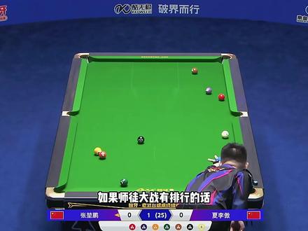 台球圈最帅师徒大战#独牙赛事 #九球追分 #张堃鹏 #夏李傲