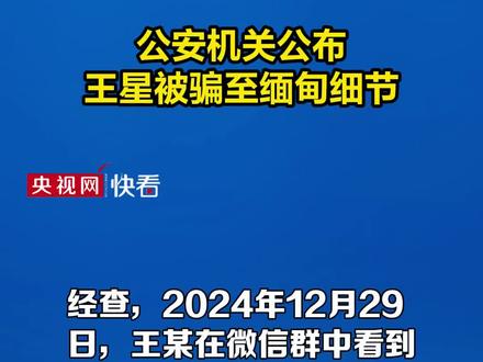 公安机关公布王星案详情。