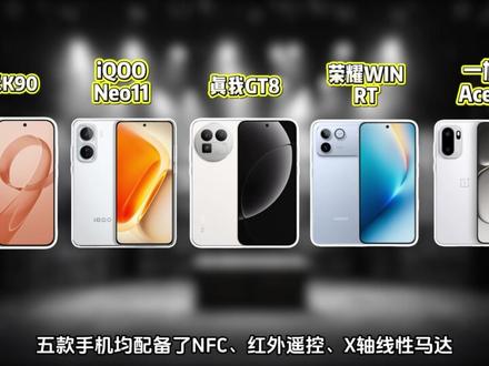 2000价位段中端机五王争霸赛,红米,iQOO,真我,荣耀,一加,谁才是真正的性价比之王?
#真我gt8 #红米k90 #iQOOneo11 #荣耀winrt #一加ace6