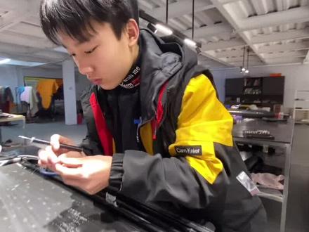 星空顶棚施工过程#星空顶 @抖音汽车