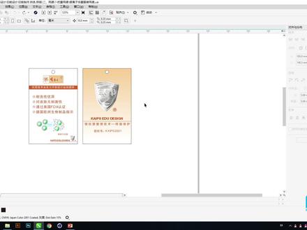 服装吊牌双面印刷拆色拼版-印前制作-实力开创设计培训