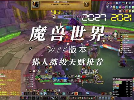 魔兽世界wlk版本猎人练级天赋推荐 #魔兽世界 #猎人 #练级 #巫妖王之怒