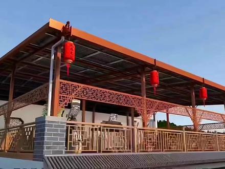 农村屋顶阳光房,中国风小阳楼 设计方案#光伏阳光房 #光伏 #光伏发电安装 #新能源