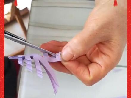 剪出四面立体“春”字,迎春接福#剪纸 #手工diy