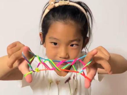 花绳翻出长江大桥#翻花绳游戏#长江大桥#蛇皮