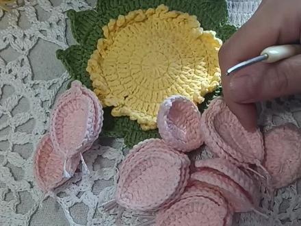 佛陀缝合(七)#莲花小佛挂件 #佛小伴钩织教程 #钩织教程