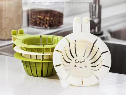 可提兔耳水槽滤篮厨房多功能水槽带盖洗菜池剩菜剩饭沥水滤网防堵#厨房好物 #水槽滤篮 #多功能滤篮 #厨房清洁 #家居必备