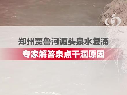 干枯了三十多年的郑州“母亲河”贾鲁河源头泉水复涌, 专家解答梨园河畔附近泉点干涸原因 #大河报河南 #大河公共新闻 #郑州贾鲁河源头泉水又喷出来了 (编辑:小西)