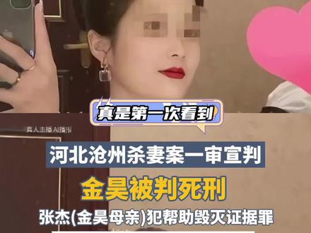 这不是家暴,这是故意杀人 #沧州杀妻案金昊死刑