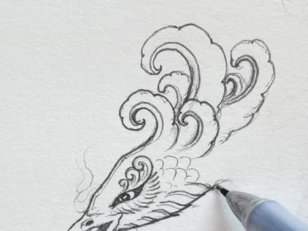 凤凰画法 一 #凤凰#凤凰怎么画#画个凤凰