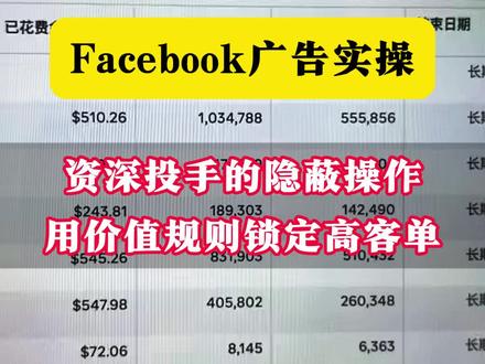 资深投手都在用!Facebook广告隐藏秘诀,富裕地区优先投放,转化碾压同行!#跨境电商 #干货分享 #facebook广告 #独立站 #外贸