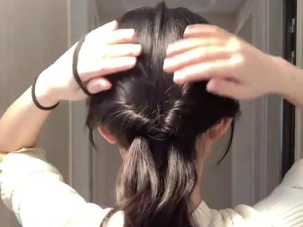 超绝韩系温柔低马尾来啦,修饰脸型,手残党包学会#编发教程 #扎发教程 #日常发型 #发型#简单好看发型