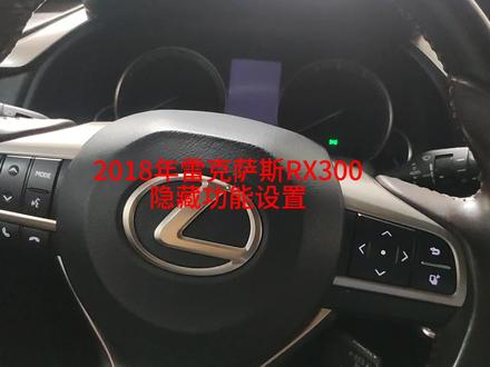 2018年雷克萨斯RX300隐藏功能设置