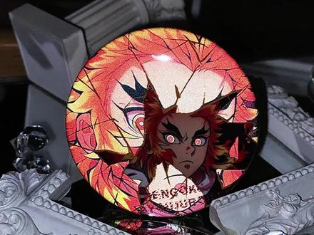 鬼灭之刃破碎感吧唧徽章动漫吧唧谷子挂件周边反光帅气卡通