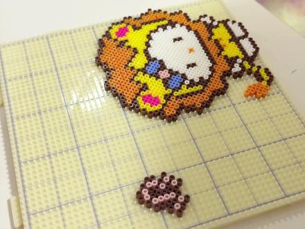 拼完才发现没有镜像!分享一下我是如何翻转图片的#拼豆 #手工爱好者