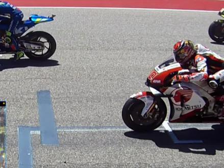 #motogp #GP赛规 科普系列:车动了不要紧,扣一下刹车继续起步就好了啊 @DOU+小助手
