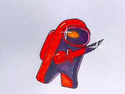 你以为我是小红?呵呵…来吧,互相伤害吧…#简笔画 #画画 #太空狼人杀 #小红 #游戏 #内鬼