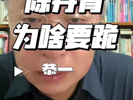 陈丹青要跪了!#陈丹青