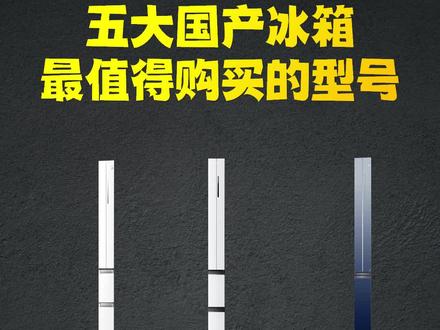 一句话总结五大国产品牌冰箱,最值得购买的冰箱型号#冰箱 #美的 #海尔 #容声 #美菱 #卡萨帝 #家电