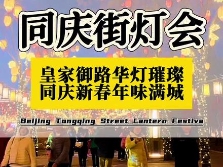 颐和园旁皇家御路,同庆街灯会,逛集赏灯年味足 #同庆街灯会 #北京灯会 #春节去哪玩