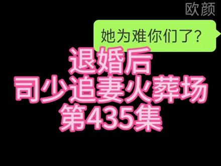 追妻火葬场超长后续《 第435集》