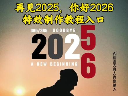 告别2025你好2026特效制作入口#一键制作2026模板 #你好2026 #2026你好模板 #再见2025你好2026 #剪映ai