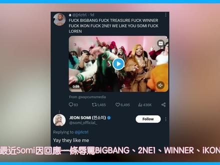 Somi 回复侮辱YG艺人的帖子? 被Minzy前辈取消关注 |Somi 5次SNS争议