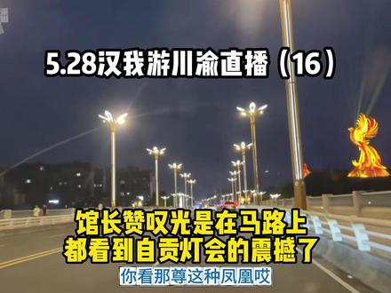 5.28汉我游川渝(16)馆长赞叹光是在马路上都看到灯会震撼 #馆长 #台湾馆长 #台湾网红馆长 @館長