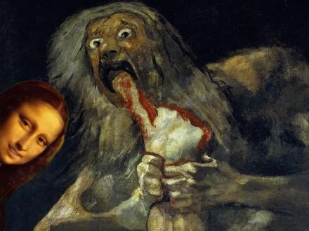 食人恶魔竟是众神之王? #绘画#艺术#美术