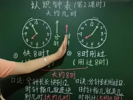 家长的需求,今日分享认识钟表大约几时@抖音小助手 @抖音文化站 @DOU+小助手 #小学数学