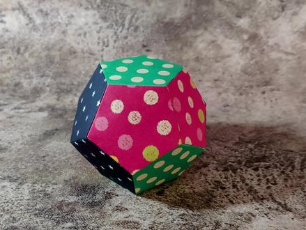 折纸·教程,五边正十二面体,折起来还挺省纸,还不快来试一试 #五边正十二面体 #三维几何折纸 #3d立体多面体