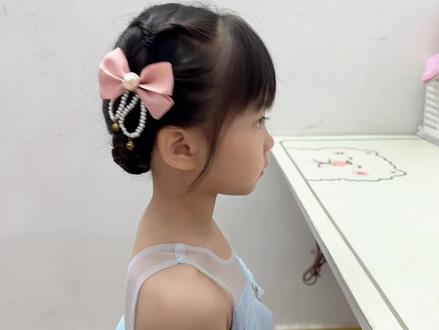夏日清爽公主发型,六一就这样扎!超美~#儿童编发 #编发简单易学 #编发教程 #扎发教程