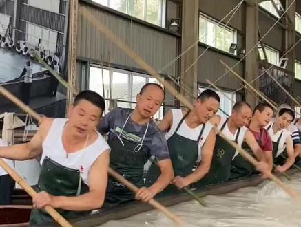 重磅来袭:红星三丈三巨宣制作现场,您不能错过哦❤️#专心致纸 #红星宣纸