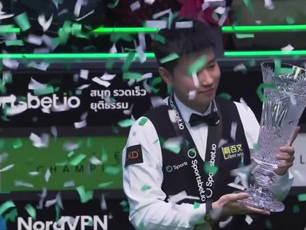 恭喜赵心童夺得球员锦标赛冠军!10:7战胜希金斯实现背靠背夺冠,6进决赛6个冠军胜率依旧百分百#斯诺克 #斯诺克球员锦标赛 #赵心童 #希金斯 #台球