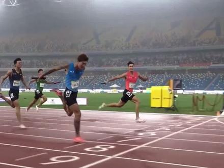 山东千分之一秒赢了广东 #全运会 #苏炳添