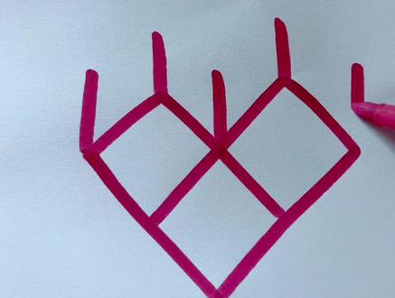 立体爱心的画法 #儿童简笔画 #简笔画教程