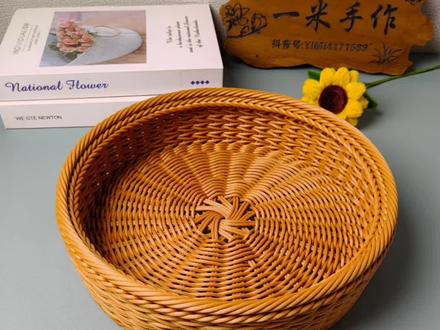 全藤面包筐教程1 #编织藤条教程 #手工diy #藤条编织 #好东西一起分享