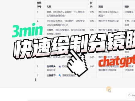 利用chatgpt,三分钟快速写出视频脚本