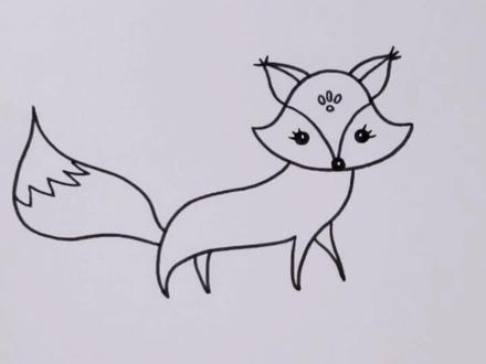简单画一只小狐狸,喜欢的可以试试哦,#简笔画 #每日一画 #儿童简笔画 #可爱简笔画 #画画