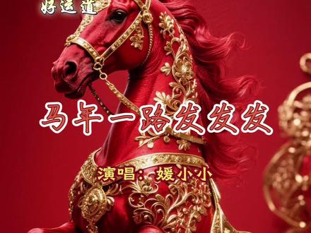 ✨马年开运神曲来啦!🎶《马年一路发发发》太上头~🔥媛小小演唱,听完好运挡不住!🥳#马年 #歌曲 #音乐分享 #好运连连 #幸福