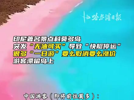 印尼著名景点科莫多缺油,酒店价格涨至两到三倍#印尼#缺油