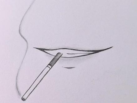 叼着烟的嘴巴怎么画#画画#简笔画#画画其实很简单 #内容启发搜索 #零基础学画画