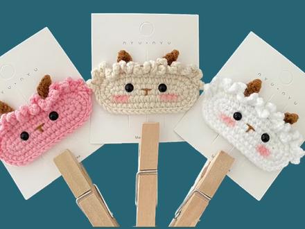 小绵羊发卡|新手详细视频教程⑤#手工 #发夹