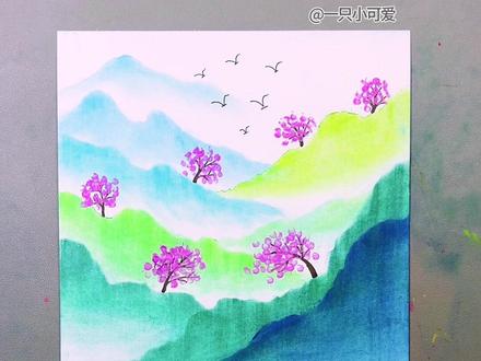 清明主题创意画,简单易学,快来试试吧。